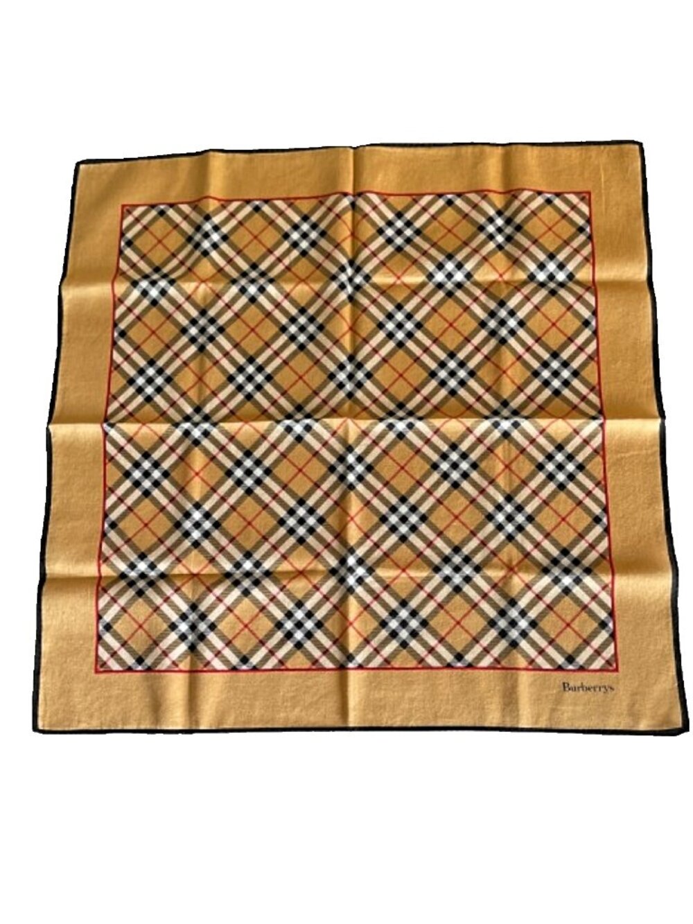 Vintage Burberrys Classic Nova Check Cotton Scarf